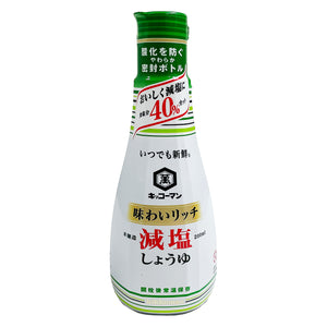 キッコーマン
 いつでも新鮮 味わいリッチ減塩しょうゆ
 200ml