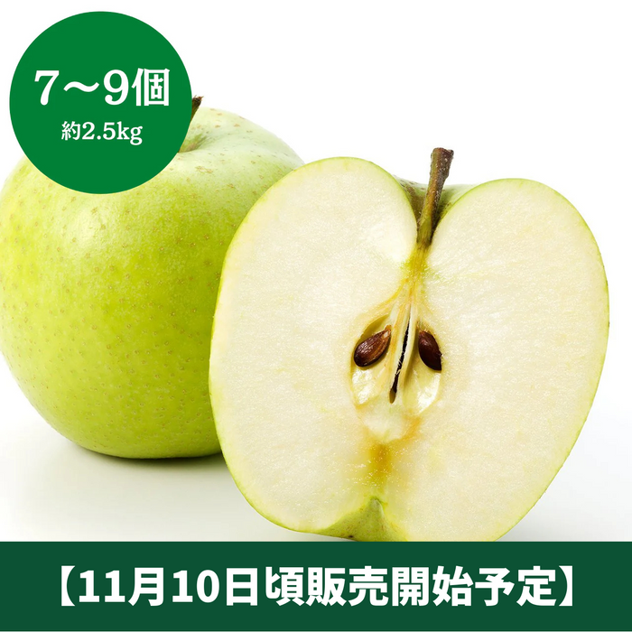 ◆11月10日頃より販売開始予定◆
青森県産他 
王林 7～9個 約2.5kg